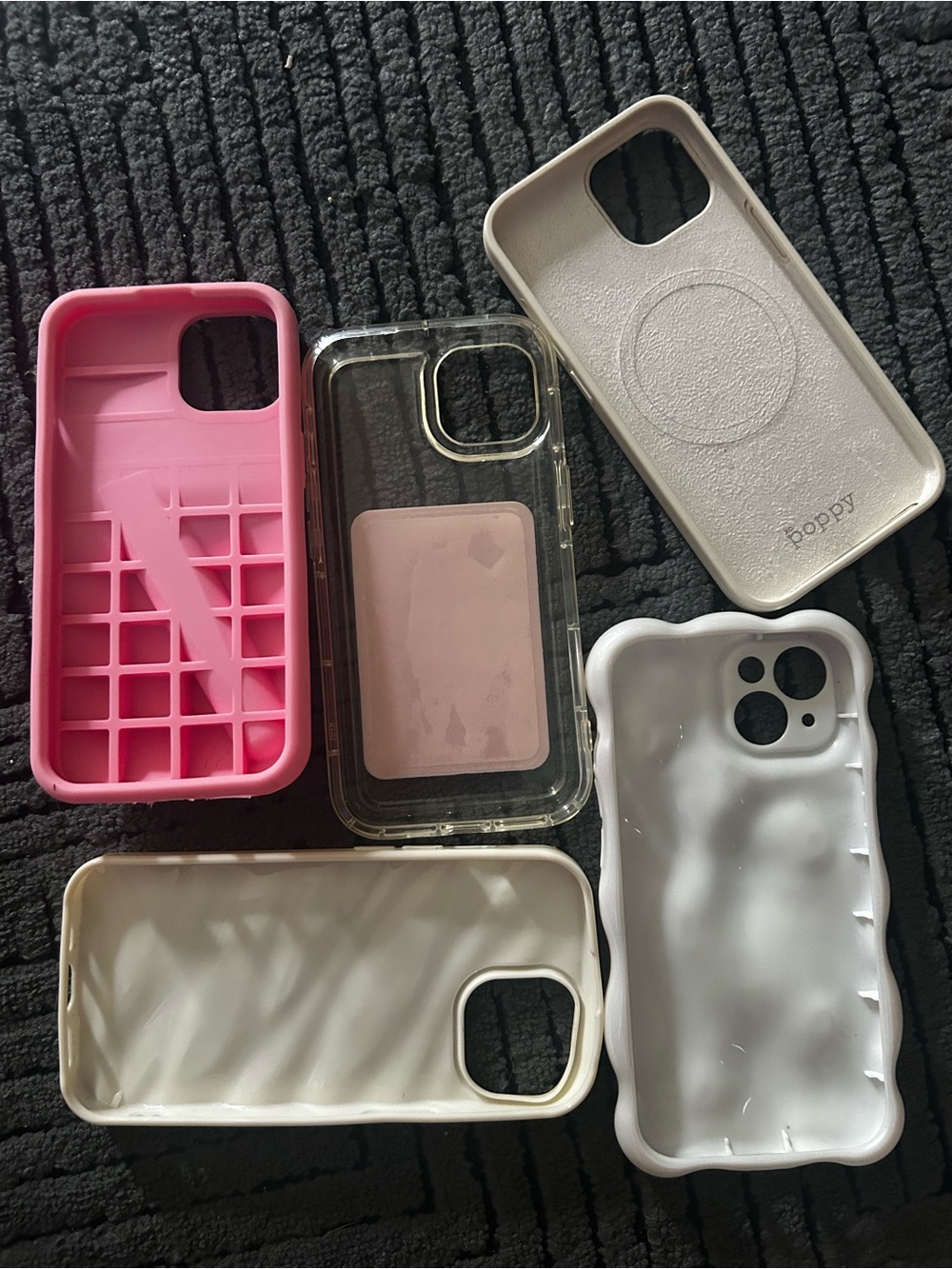 Mixed Phone Case Pack - Pink, Clear, White, Cream, Gray